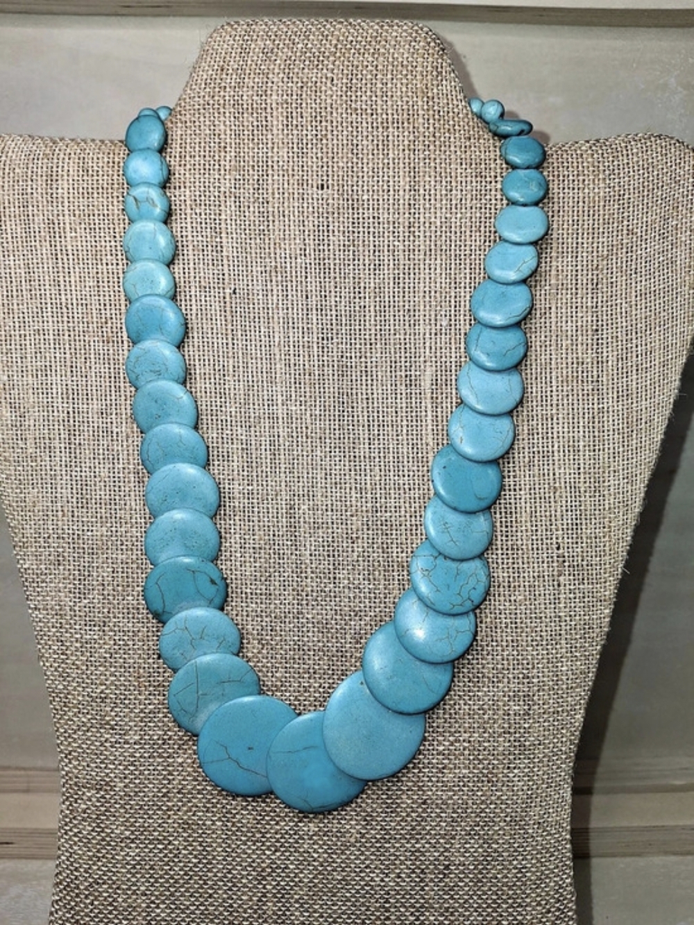Turquoise-toned Statement Bead Necklace